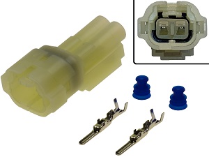 Conector de 2 polos male (HM090 6187-2801, 6180-2451) Conector de 2 polos male (HM090 6187-2801, 6180-2451)