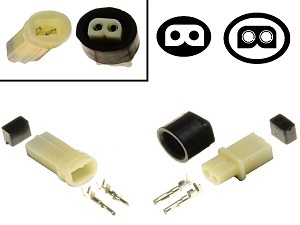 Conjunto de conectores sellados YPC de 2 pines - conector de moto off road Conjunto de conectores sellados YPC de 2 pines - conector de moto off road