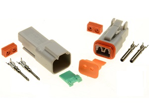 Conector Superseal 2 polos Amphenol - Deutsch DT06-2S DT04-2P Conector Superseal 2 polos Amphenol - Deutsch DT06-2S DT04-2P