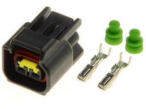 Conector de bobina de encendido Nippon Denso de 2 polos (129700, 21171) Conector de bobina de encendido Nippon Denso de 2 polos (129700, 21171)