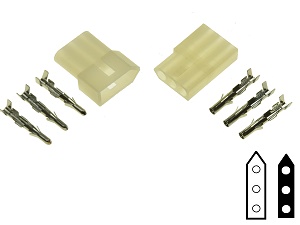 3 Polos BMW Aprilia Moto Conector Set 3 Polos BMW Aprilia Moto Conector Set