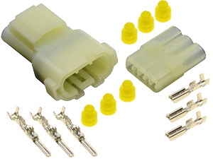 Conector de 3 polos automotive (HM090) Conector de 3 polos automotive (HM090)