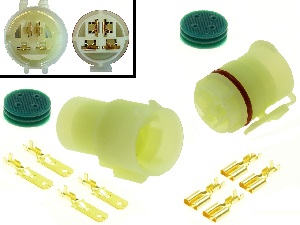 RF4NT - Conector de moto enchufe impermeable 4 polos (redondo) RF4NT - Conector de moto enchufe impermeable 4 polos (redondo)
