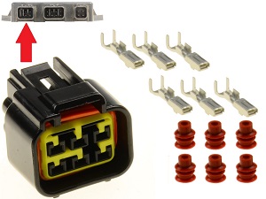 Conector CDI ECU de 6 polos para moto Conector CDI ECU de 6 polos para moto