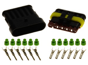 6 pin 1.5 superseal connector set 6 pin 1.5 superseal connector set