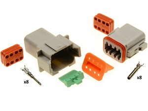 Conector Superseal 8 polos Amphenol - Deutsch DT06-8S DT04-8P Conector Superseal 8 polos Amphenol - Deutsch DT06-8S DT04-8P