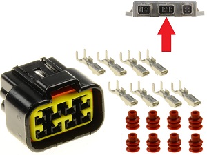 Conector CDI ECU de 8 polos para moto Conector CDI ECU de 8 polos para moto