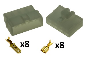 8 pines pin conector de moto automotriz 8FA-250S 8MA-250S set 8 pines pin conector de moto automotriz 8FA-250S 8MA-250S set