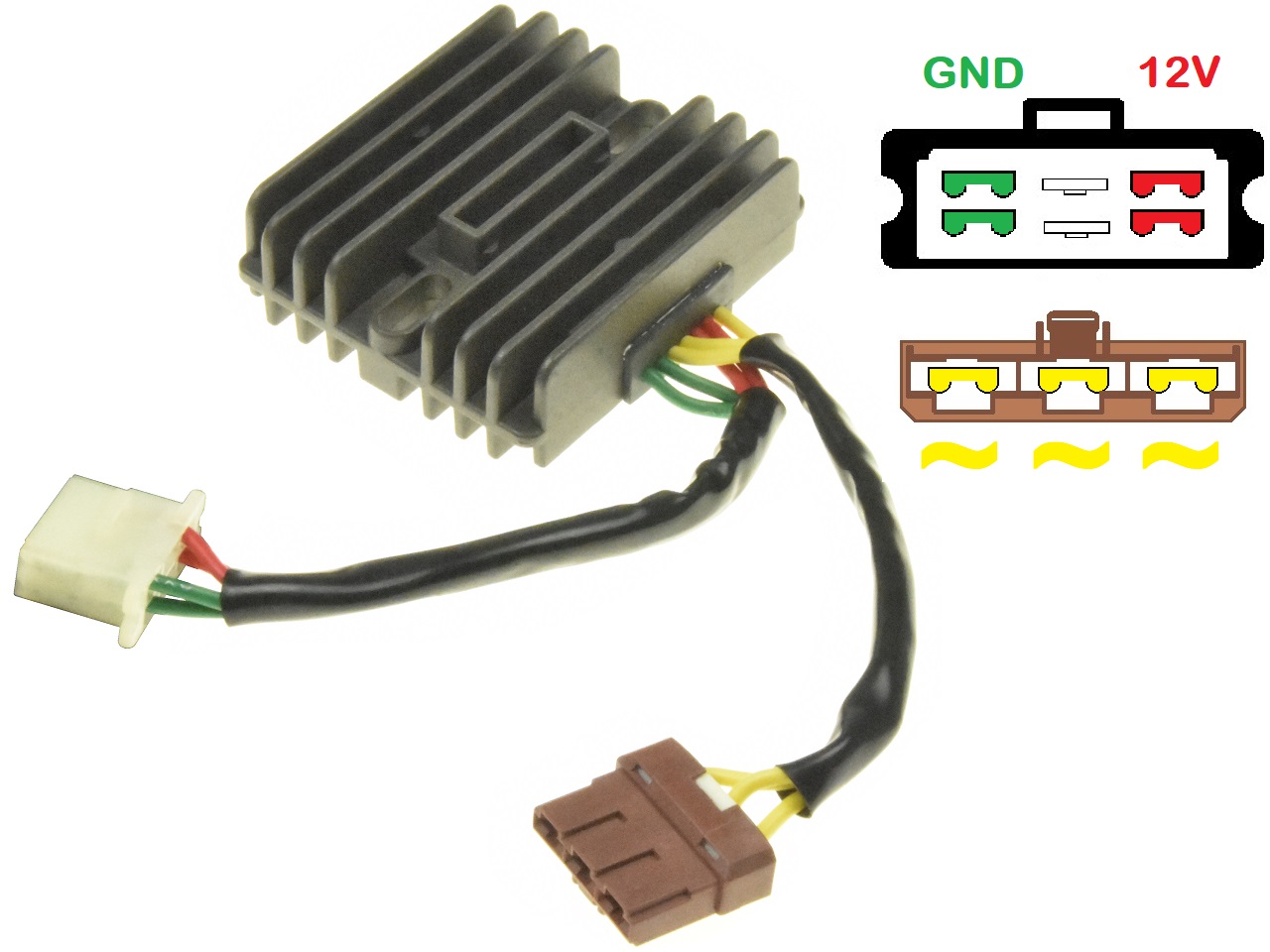 CARR9714-RSV-SL - MOSFET rectificador regulador de voltaje Aprilia RSV 1000 SL1000 Falco (AP8124267, SH541G-12) CARR9714-RSV-SL - MOSFET rectificador regulador de voltaje Aprilia RSV 1000 SL1000 Falco (AP8124267, SH541G-12)