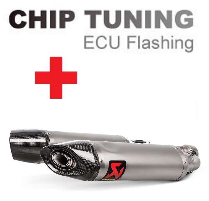 Aprilia Shiver 900 2017-2020 (Titanium) Ajuste de flash de ECU de alto rendimiento + Akrapovic S-A9SO1-HDT/1 (etapa 3)