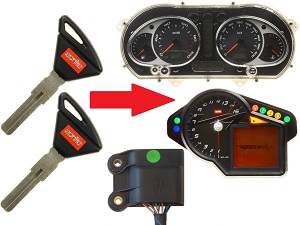 Programación Aprilia 2x chip llave