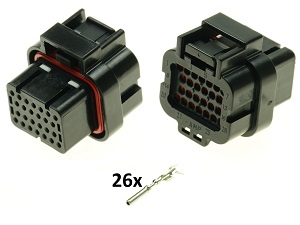 Moto Guzzi IAW 26 polos ECU CDI ECM Ducati Monster conjunto de conectores de motocicleta Moto Guzzi IAW 26 polos ECU CDI ECM Ducati Monster conjunto de conectores de motocicleta