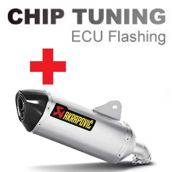 BMW C650GT 2012-2015 (Slip-On line) Ajuste de flash de ECU de alto rendimiento + Akrapovic S-B6SO1-HZSS (Etapa 3)