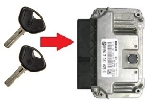 BMW 2x llave de chip key programación → ECU unit - Haga click en la imagen para cerrar