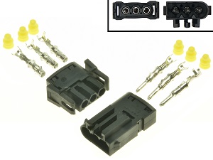 BMW C400 F650 F700 F800 conector rectificador regulador de voltaje set (AMP 1-828817-1, BMW 1378114, PA66) BMW C400 F650 F700 F800 conector rectificador regulador de voltaje set (AMP 1-828817-1, BMW 1378114, PA66)
