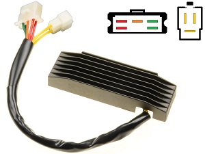 CARR401J-VS14W Suzuki VS1400 intruder Regulador de voltaje rectificador CARR401J-VS14W Suzuki VS1400 intruder Regulador de voltaje rectificador