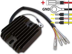 CARR101 - Suzuki GS MOSFET Regulador de voltaje rectificador (32800-45210, 32500-49010, RS21) CARR101 - Suzuki GS MOSFET Regulador de voltaje rectificador (32800-45210, 32500-49010, RS21)