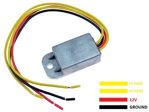 CARR1201 - rectificador regulador de voltaje universal compacto de 12v, 4 vías, 75 vatios (32800-48720) CARR1201 - rectificador regulador de voltaje universal compacto de 12v, 4 vías, 75 vatios (32800-48720)