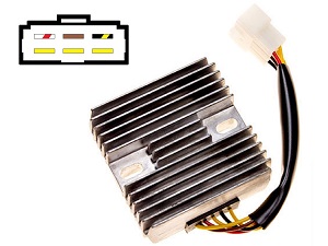 CARR204-ER5 Kawasaki Zephyr ER5 MOSFET Regulador de voltaje rectificador CARR204-ER5 Kawasaki Zephyr ER5 MOSFET Regulador de voltaje rectificador
