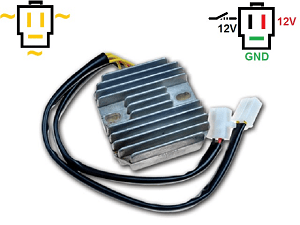 CARR161 - Honda CX500 Suzuki VS800 MOSFET Regulador de voltaje rectificador (31600-415-008, SH232-12, Shindengen) CARR161 - Honda CX500 Suzuki VS800 MOSFET Regulador de voltaje rectificador (31600-415-008, SH232-12, Shindengen)
