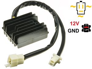 CARR201-DRZ - MOSFET Suzuki DR-Z400 RMX250S Regulador de voltaje rectificador Lithium Ion (32800-08D00)