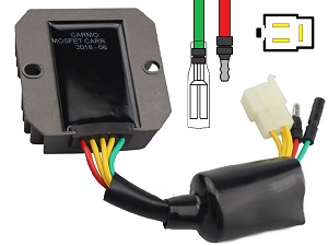 CARR204-SLR Honda FX650 SLR650 - MOSFET Regulador de voltaje rectificador (SH532C-13)