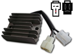 CARR201-SUZ - MOSFET Suzuki Burgman Gamma Regulador de voltaje rectificador (HB572A-12M2, SH572MB)