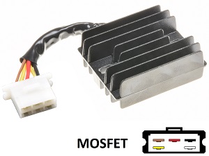 CARR204-KZ - Kawasaki KZ MOSFET Regulador de voltaje rectificador (SH522-12, 21066-1032) CARR204-KZ - Kawasaki KZ MOSFET Regulador de voltaje rectificador (SH522-12, 21066-1032)