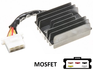 CARR204-KZ - Kawasaki KZ MOSFET Regulador de voltaje rectificador (SH522-12, 21066-1032)