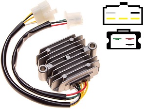 CARR211 Honda CB MOSFET Regulador de voltaje rectificador (SH234-12, SH236-12, SH236A-12, SH236B-12, SH538-12, SH255-12)