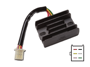 CARR2671 - Honda Regulador de voltaje rectificador 31600-MC4-000 / 31600-KG0-000 CARR2671 - Honda Regulador de voltaje rectificador 31600-MC4-000 / 31600-KG0-000