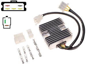 CARR341 - Kawasaki Z650 KZ650 MOSFET Regulador de voltaje rectificador CARR341 - Kawasaki Z650 KZ650 MOSFET Regulador de voltaje rectificador