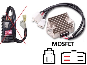 CARR361 - Yamaha XVZ MOSFET Regulador de voltaje rectificador