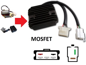 CARR381 - Yamaha XS MOSFET Regulador de voltaje rectificador CARR381 - Yamaha XS MOSFET Regulador de voltaje rectificador
