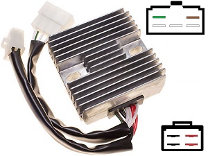 CARR411 - Yamaha XJ1100 MOSFET Regulador de voltaje rectificador 10M-A0 / SH252 CARR411 - Yamaha XJ1100 MOSFET Regulador de voltaje rectificador 10M-A0 / SH252
