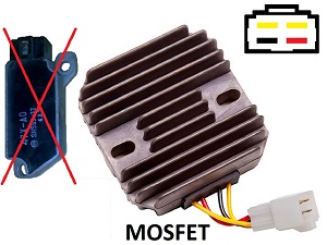 CARR421 - Yamaha 2 fase MOSFET Regulador de voltaje rectificador