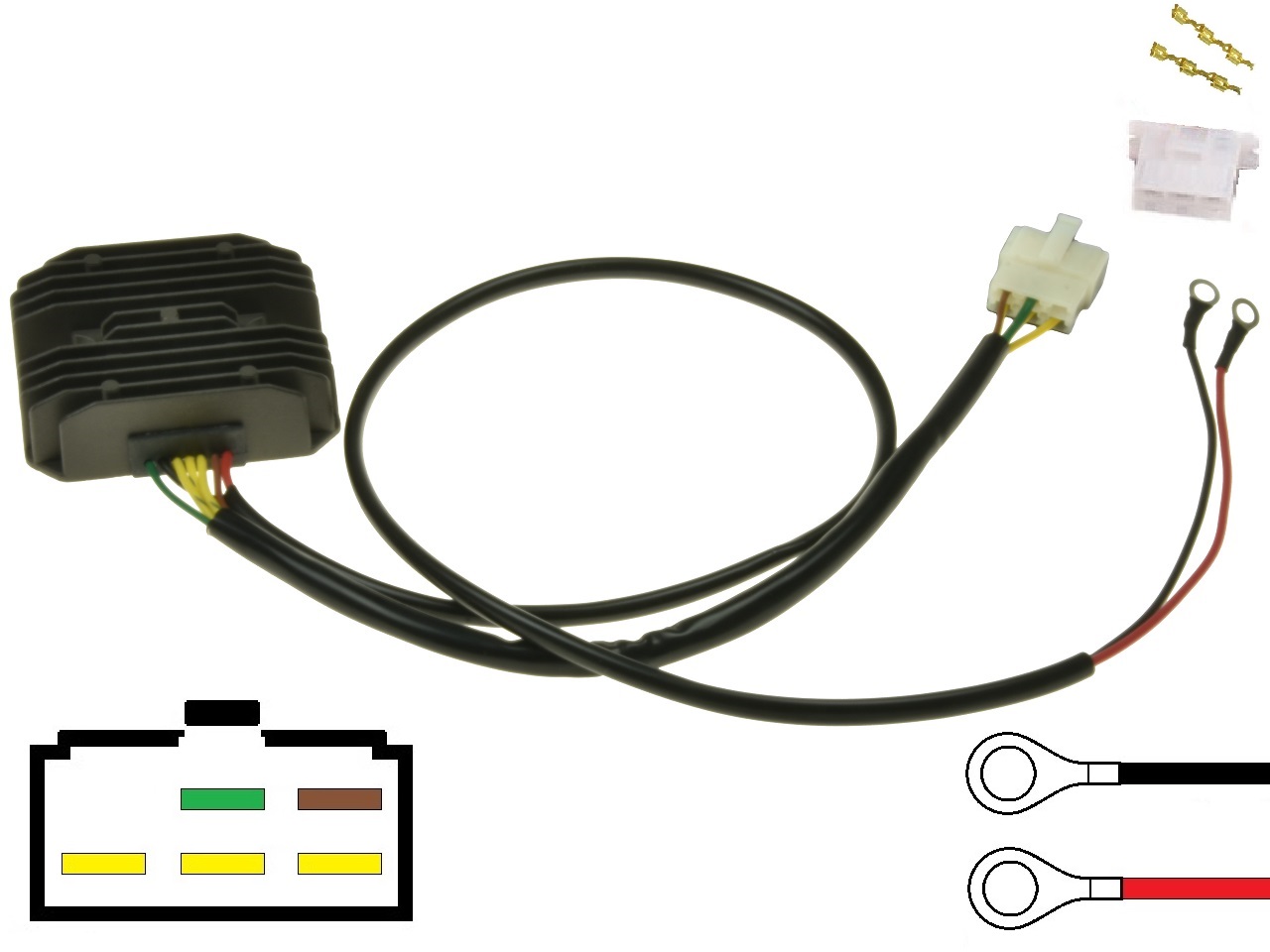 CARR451 - BMW Moto Guzzi MOSFET Regulador de voltaje rectificador - Rotor-1 CARR451 - BMW Moto Guzzi MOSFET Regulador de voltaje rectificador - Rotor-1