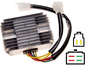 CARR521 Ducati MG 2-fase MOSFET Regulador de voltaje rectificador 54040131A / SH673-12 CARR521 Ducati MG 2-fase MOSFET Regulador de voltaje rectificador 54040131A / SH673-12