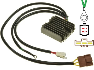 CARR694-KTM 690 950 990 MOSFET Rectificador de regulador de voltaje (62511034100, 62511034000) CARR694-KTM 690 950 990 MOSFET Rectificador de regulador de voltaje (62511034100, 62511034000)