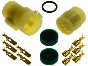 CKK7053F - Juego de enchufes de moto impermeables (redondo 5 polos) Aprilia Tuono CKK7053F - Juego de enchufes de moto impermeables (redondo 5 polos) Aprilia Tuono