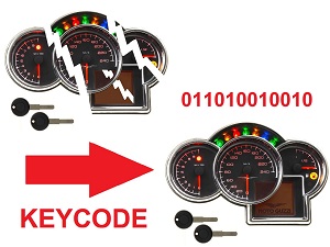 Moto Guzzi Data copy Km Mile key codes