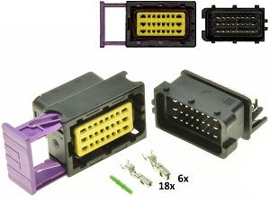 24 polos ECU CDI ECM conjunto de conectores de motocicleta negro - macho hembra completo 211PC249S8005 24 polos ECU CDI ECM conjunto de conectores de motocicleta negro - macho hembra completo 211PC249S8005