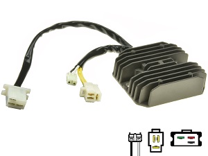 CARR221-ST - Honda ST1100 Pan European 1993-1995 MOSFET Regulador de voltaje rectificador 31600-M CARR221-ST - Honda ST1100 Pan European 1993-1995 MOSFET Regulador de voltaje rectificador 31600-M