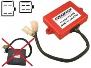 Honda VF1000F VF1000R Bol d'Or Interceptor TCI CDI unidad de control (AKBZ49, AKBZ60, 131100-4552, 131100-4790) Honda VF1000F VF1000R Bol d'Or Interceptor TCI CDI unidad de control (AKBZ49, AKBZ60, 131100-4552, 131100-4790)