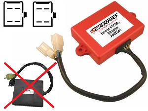 Honda VT500 VT500C Shadow PC08 TCI CDI unidad de control (AKBZ46, 131100-4500, 30410-MF5-751) Honda VT500 VT500C Shadow PC08 TCI CDI unidad de control (AKBZ46, 131100-4500, 30410-MF5-751)
