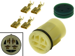 XRV750 - Conector de moto enchufe impermeable (redondo) XRV750 - Conector de moto enchufe impermeable (redondo)