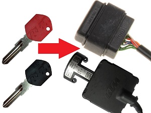 KTM 2x llave de chip key programación → unit KTM 2x llave de chip key programación → unit