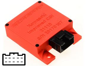 Kawasaki GPz400 ZX400 ZL400 TCI CDI unidad de control 21119-1177, 21119-1207, 21119-1208, 21119-1132 Kawasaki GPz400 ZX400 ZL400 TCI CDI unidad de control 21119-1177, 21119-1207, 21119-1208, 21119-1132