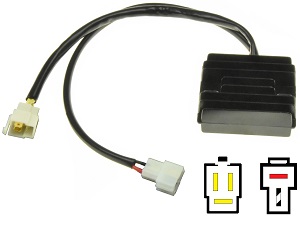 CARR201-DR - Suzuki DR125 DR200 RG125 MOSFET Regulador de voltaje rectificador (SH553B-13, 08D10) CARR201-DR - Suzuki DR125 DR200 RG125 MOSFET Regulador de voltaje rectificador (SH553B-13, 08D10)