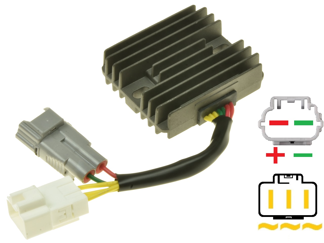CARR694VL Suzuki VL1500 VZ1500 VZR1800 AN650 MOSFET Regulador de voltaje rectificador (SH820AA, 32800-10G30) CARR694VL Suzuki VL1500 VZ1500 VZR1800 AN650 MOSFET Regulador de voltaje rectificador (SH820AA, 32800-10G30)